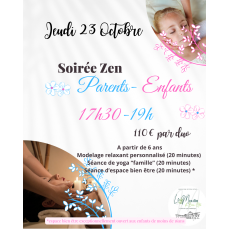 Soirée zen parents enfant (+6ans)