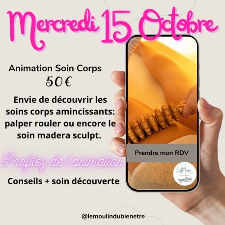 Animation Soin Corps 15 Octobre