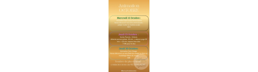 Animation du mois d'octobre