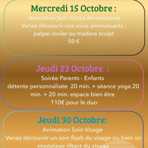 calendrier Octobre 2025